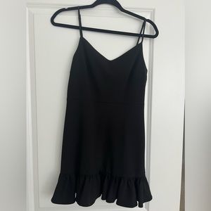 1 state ruffle hem dress.